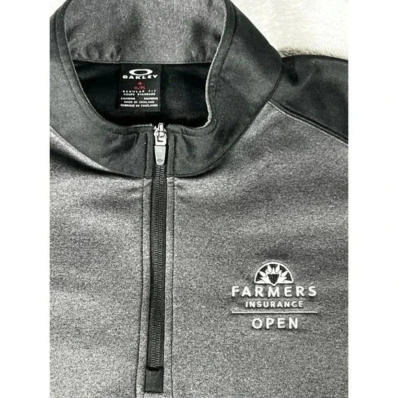 State Farm Insurance Crew Team Zip Up Jacket Size XL Black/Gray Oakley - Picture 2 of 11